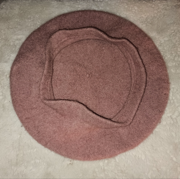 Bijou Brigitte Pink Beret With Floral Applique & Crystals - Picture 3 of 3